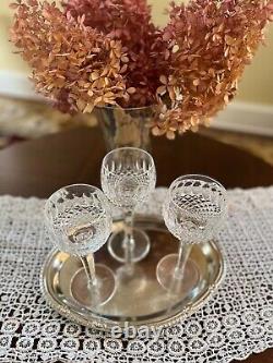 4 Vintage WATERFORD CRYSTAL COLLEEN ENCORE WINE GLASSES