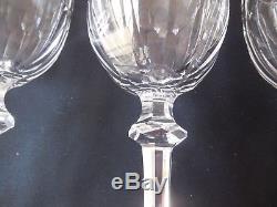 4 Vintage Waterford Crystal Curraghmore Water or Wine Goblets Old Mark Excellent