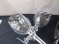 4 Vintage Waterford Crystal Curraghmore Water or Wine Goblets Old Mark Excellent