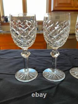 (4) Vintage Waterford Crystal Powerscourt Wine Glasses