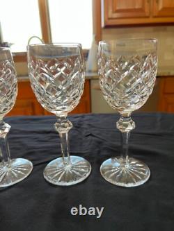 (4) Vintage Waterford Crystal Powerscourt Wine Glasses