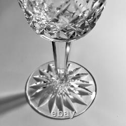 4 WATERFORD LISMORE Claret Wine Glasses / VINTAGE IRISH CRYSTAL / Cut By Hand
