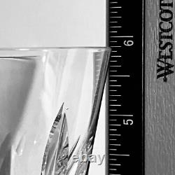 4 WATERFORD LISMORE Claret Wine Glasses / VINTAGE IRISH CRYSTAL / Cut By Hand