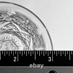 4 WATERFORD LISMORE Claret Wine Glasses / VINTAGE IRISH CRYSTAL / Cut By Hand