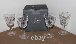 4 Waterford Crystal Lismore Vintage Claret Wine Glasses 5-7/8 NO CHIPS + Box