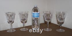 4 Waterford Crystal Lismore Vintage Claret Wine Glasses 5-7/8 NO CHIPS + Box