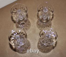 4 Waterford Crystal Lismore Vintage Claret Wine Glasses 5-7/8 NO CHIPS + Box