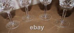 4 Waterford Crystal Lismore Vintage Claret Wine Glasses 5-7/8 NO CHIPS + Box