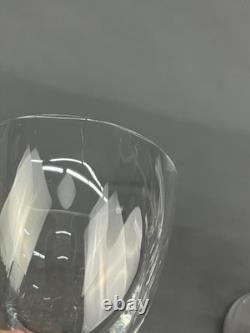 5 Rare Vintage ARS Cenedese Murano Blown 5 1/8 Footed Swirl 6 oz Wine Glasses