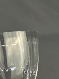 5 Rare Vintage ARS Cenedese Murano Blown 5 1/8 Footed Swirl 6 oz Wine Glasses