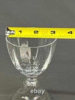 5 Rare Vintage ARS Cenedese Murano Blown 5 1/8 Footed Swirl 6 oz Wine Glasses