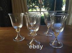 5 Venetian glass Water or white wine Goblets