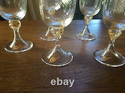 5 Venetian glass Water or white wine Goblets