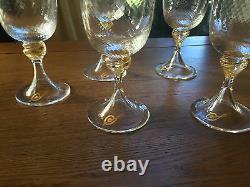 5 Venetian glass Water or white wine Goblets