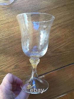 5 Venetian glass Water or white wine Goblets