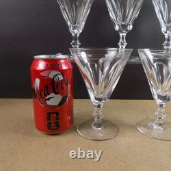 5 Waterford Galtee Water Claret Wine Glasses Panel Cut 5.25 Tall VGC Vintage