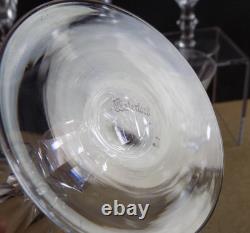 5 Waterford Galtee Water Claret Wine Glasses Panel Cut 5.25 Tall VGC Vintage