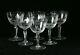 6 Antique Moser Rowland Ward Engraved Crystal Wine Glasses 5 High