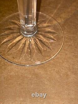 6 EUC Waterford Lismore Gothic Font Heavier Vintage Claret Wine Glasses 5 7/8
