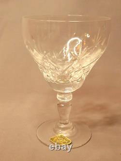 6 ROYAL BRIERLEY ELIZABETH England 5 1/2 Crystal Wine Glasses or Water Goblets