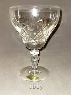 6 ROYAL BRIERLEY ELIZABETH England 5 1/2 Crystal Wine Glasses or Water Goblets