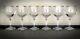 6 Rare Vintage Crystal Spiegelau Gold Rim Design Wine Glasses Height 6