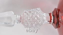 6 STUNNNG Vtg Nachtmann Bleikrystall (Crystal) Cranberry Wine Glasses Bavaria 8