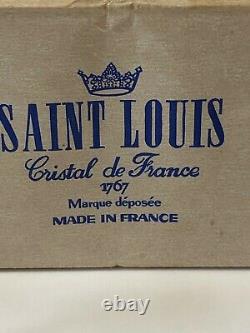 6 Saint Louis Cristal de France wine glasses cerdagne no. 4 original box vintage