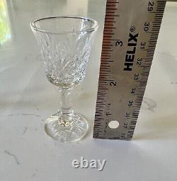 6 Small, Vintage, lead crystal wine glasses, Desert Glass