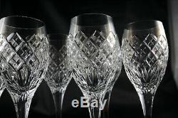 6 Stunning vintage Stuart Lead Crystal wine glasses red wine Blenheim cut