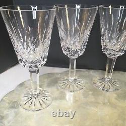 6 Tyrone Lead Crystal ROSSES Pattern 6 1/2 White Wine Glass Set Of 6 Ireland