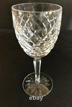 6 VTG Waterford cut Crystal COMERAGH Claret white WINE glasses 6 3/8 Lot 1