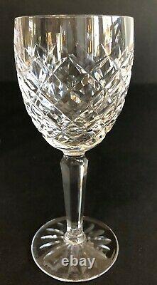 6 VTG Waterford cut Crystal COMERAGH Claret white WINE glasses 6 3/8 Lot 2