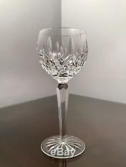 6 Vintage 7.5 Waterford Crystal Lismore Balloon Wine Hock Glasses Goblets EUC