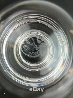 6 Vintage Baccarat 6 1/2 CRYSTAL MONTAIGNE CLARET WINE GLASSES Stems MINT