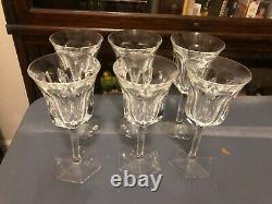 6 Vintage Baccarat MALMAISON 6 3/4 x 4 oz. Claret Wine glasses. MINT