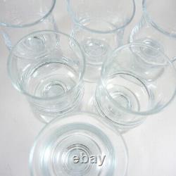 6 Vintage Danish Holmegaard Ships White Wine Glasses Per Lutken Boxed