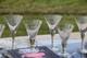 6 Vintage Etched Wine Glasses, Set of 6 Mis-Matched Wine Champagne Glasses