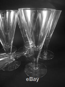 6 Vintage Holmegaard Clausholm Red Wine Glasses Flutes Per Lutkin 1957