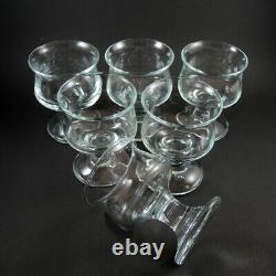 6 Vintage Holmegaard Danish Ships Cocktail Wine Glasses Per Lutkin 1971