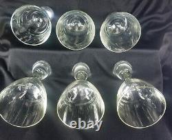6 Vintage Holmegaard Princess Wine Glasses Brent Severin Denmark 6 1/2 EVC