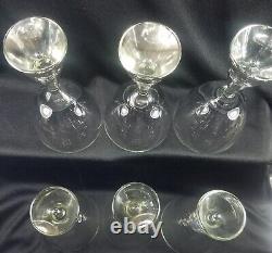 6 Vintage Holmegaard Princess Wine Glasses Brent Severin Denmark 6 1/2 EVC