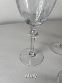 6 Vintage MCM Etched Wine Glasses