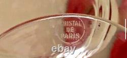 6 Vintage Miami Art Deco Style, Wine / Martini Glasses, Cristal de Paris, France