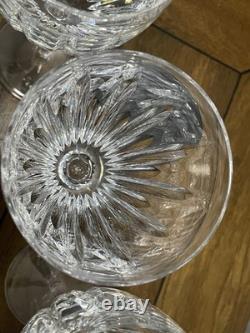 6 Vintage RETIRED Waterford Crystal CARINA Water/Wine Glasses, 8'' Tall