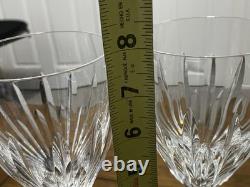 6 Vintage RETIRED Waterford Crystal CARINA Water/Wine Glasses, 8'' Tall