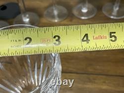 6 Vintage RETIRED Waterford Crystal CARINA Water/Wine Glasses, 8'' Tall
