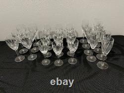 6 Vintage RETIRED Waterford Crystal CARINA Water/Wine Glasses, 8'' Tall