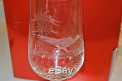 6 Vintage Rowland Ward Crystal Etched Animals Wine Beer Glasses Deer Fox Bird