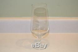 6 Vintage Rowland Ward Crystal Etched Animals Wine Beer Glasses Deer Fox Bird